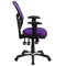 Emma and Oliver Mid-Back Mesh Triple Paddle Swivel Ergonomic Office Chair with Adjustable Arms
